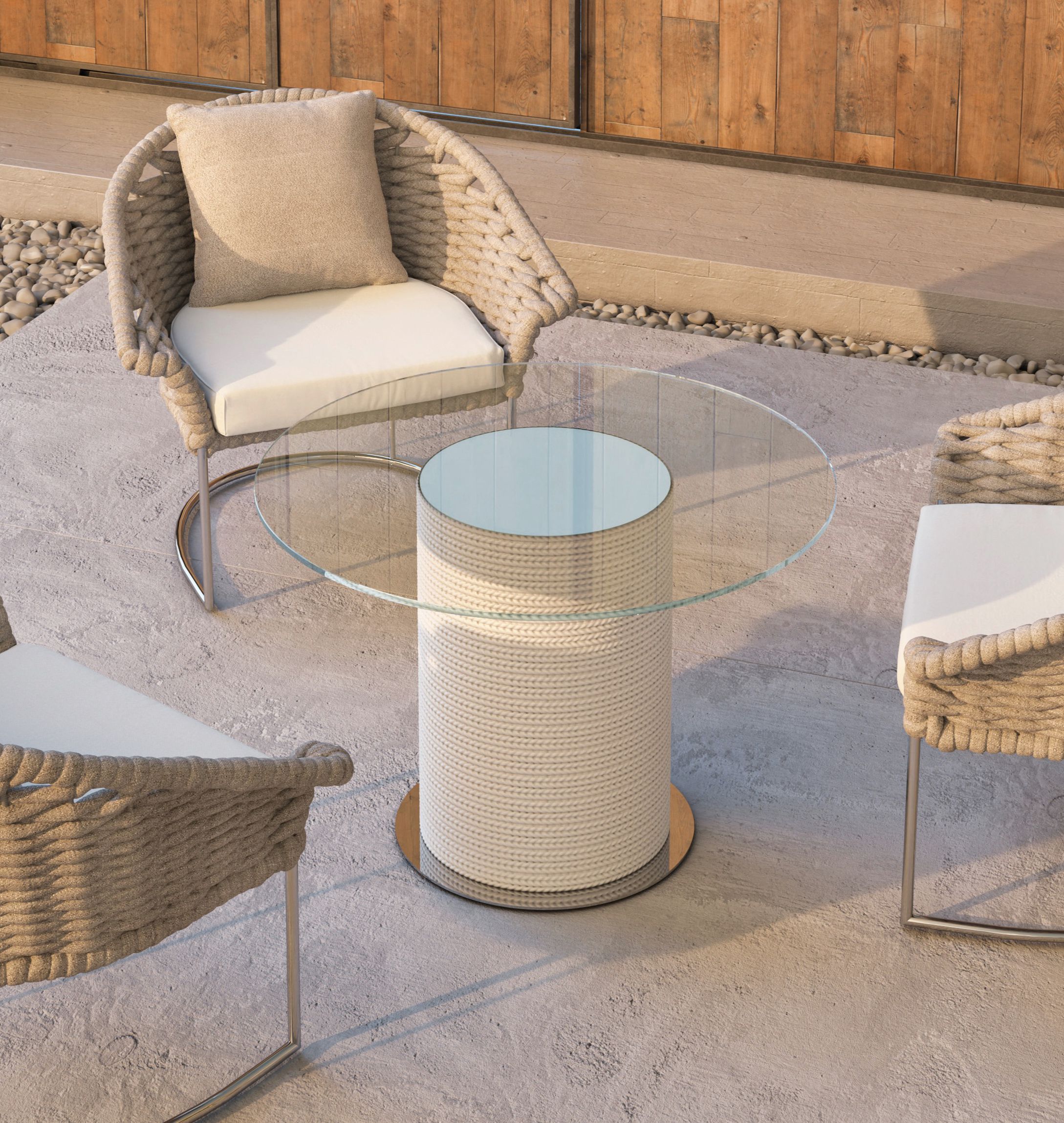 Садовый стол из полиуретана и стекла Galbiati Outdoor Alpemare Collection ARCH-00049904 - Вид №2