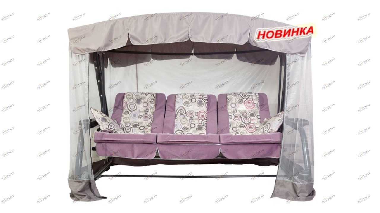 Качели садовые розовые "Палермо-Премиум Люкс" IMPEX  040394 Розовый 