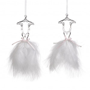 TP 10310 Платье балерины перья 10 см в ассортименте (цена за шт) GOODWILL