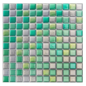 Santreyd 3D мозаика бирюзовая для стен с самоклеющейся основой 89379609