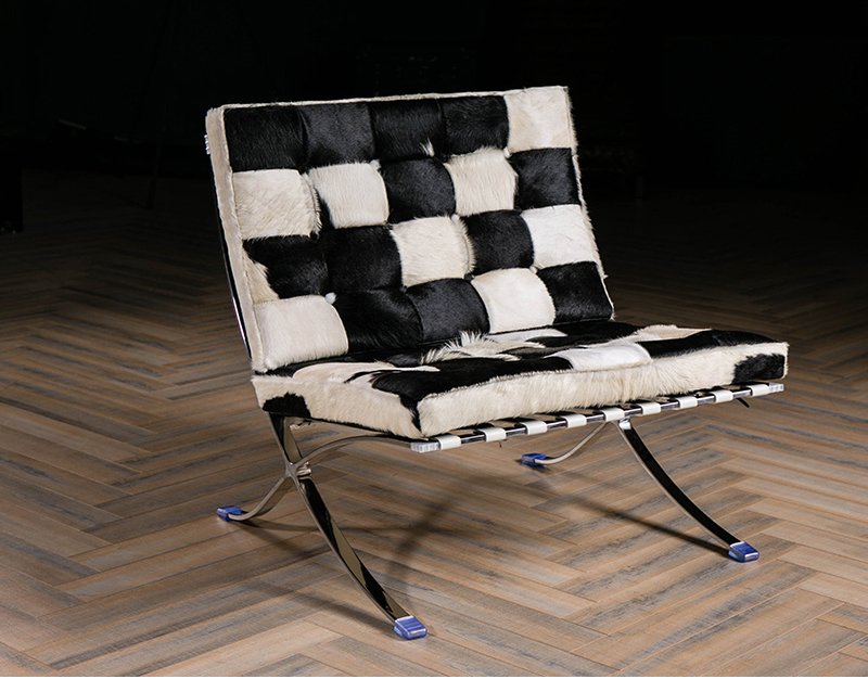 Кресло белое дизайнерское со стежкой Barcelona Style Chair SOHO DESIGN ДИЗАЙНЕРСКИЕ, BARCELONA 131537 Белый  - Вид №5