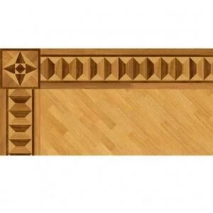 Художественный паркет Da Vinci Паркетный Бордюр 26-142 Орех Европейский (Грецкий) Селект (Гладкая) 1000х200 мм.