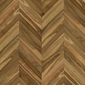 Паркет Ёлка Da Vinci Французская Ёлка 2-х Слойная Орех Европейский (Грецкий) Стандарт (Гладкая) 640х90 мм.