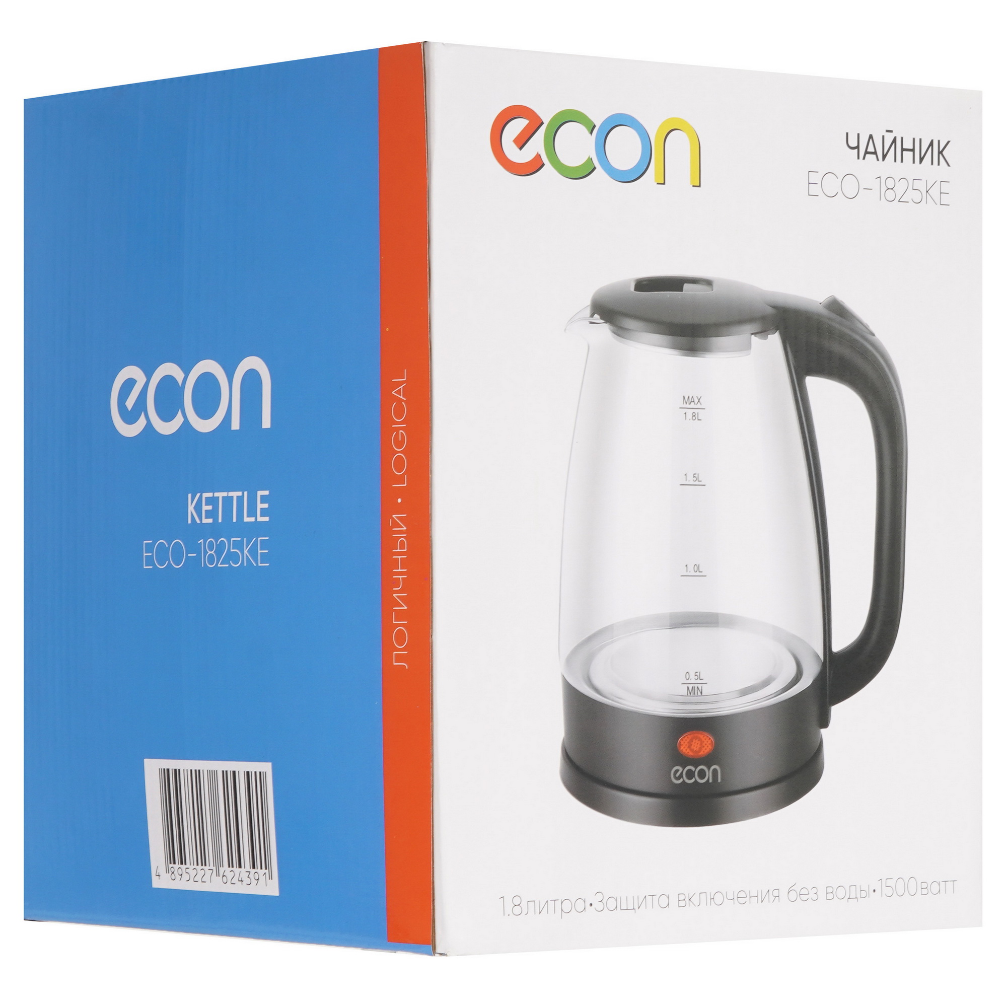 9031718 Электрочайник Econ ECO-1825KE черный STDN-0056537 - Вид №6