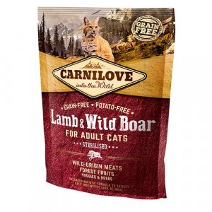 ПР0037847 Корм для кошек Carnilove для кастрир.котов, ягненок и дик.кабан Brit
