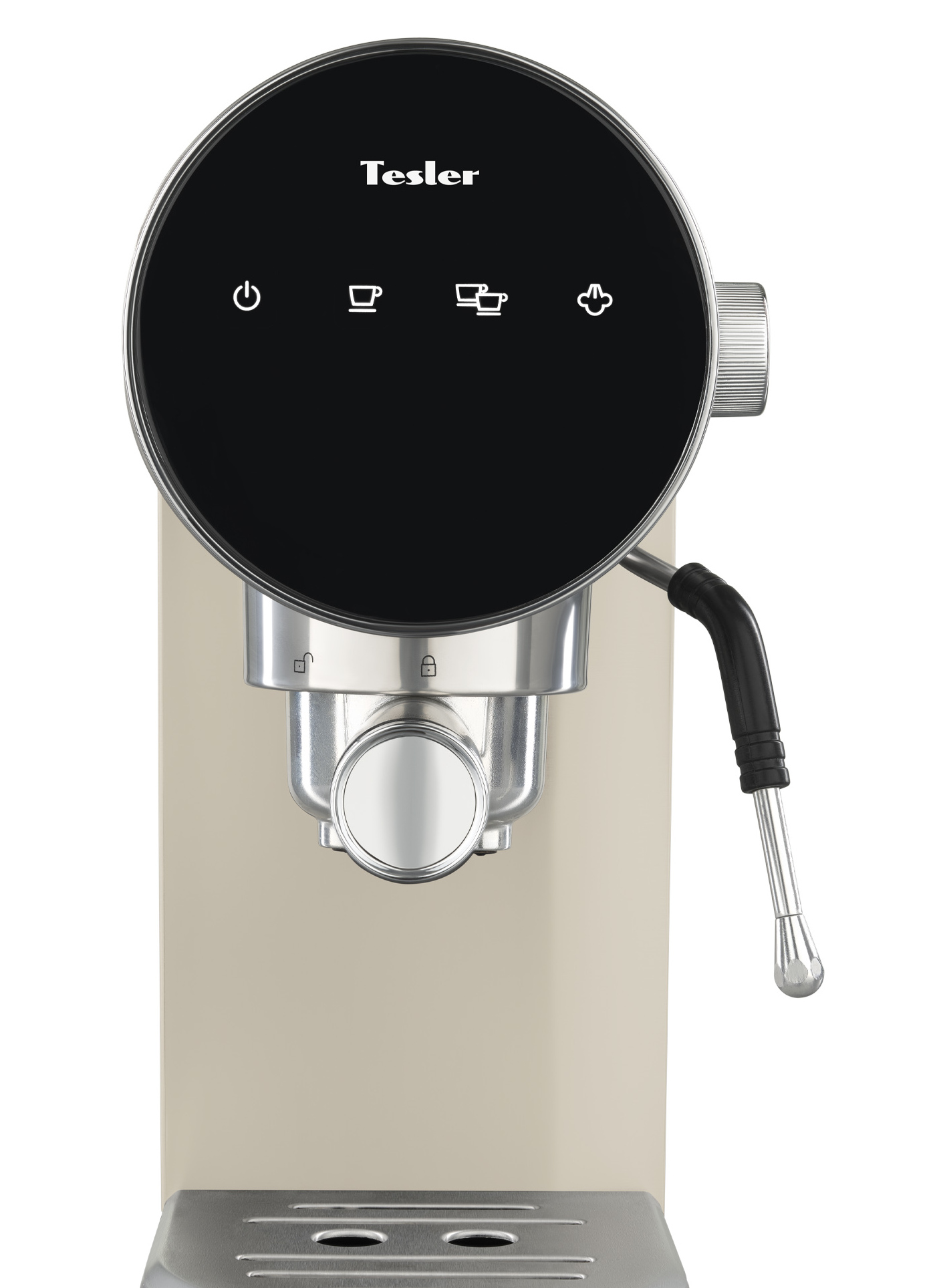 9130745 Кофеварка рожковая Tesler ECM-260 BEIGE бежевый STDN-0142483 - Вид №5