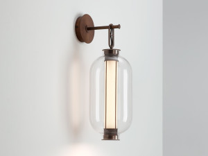 Открытый настенный светильник / стальной и стеклянный настенный светильник