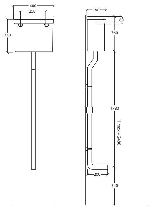 Напольная внешняя кассета керамический туалет Park Avenue Bryant ARCH-00045854 - Вид №2