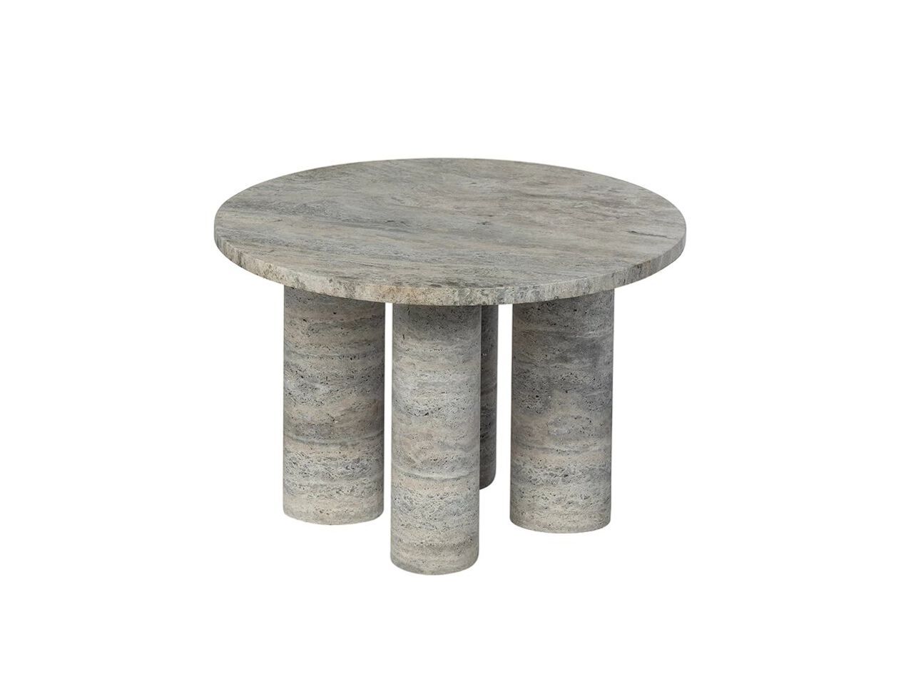 Травертин круглый журнальный столик blomus волос ARCH-00102249