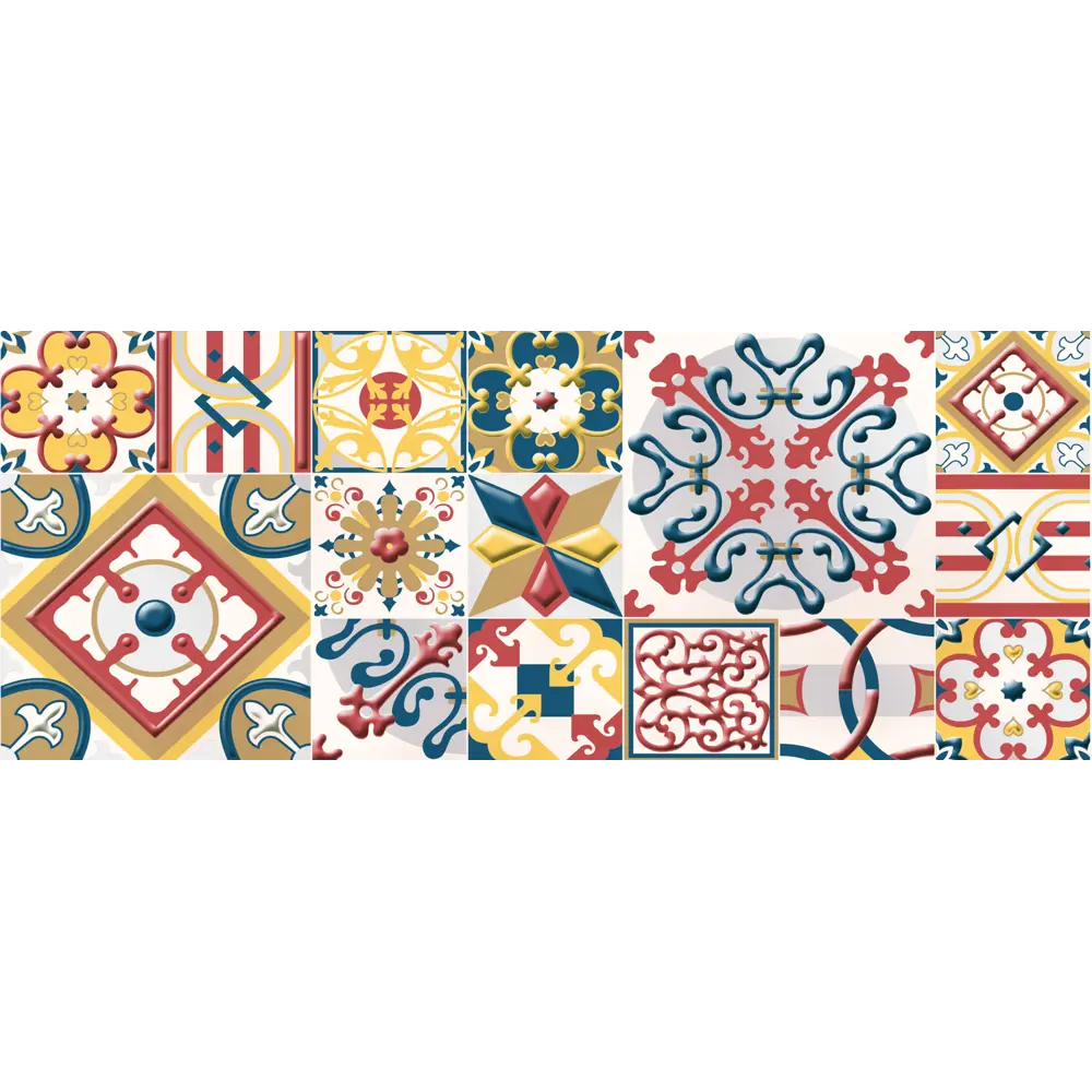 Декор настенный Azori «Festa Maiolica» 20.1x50.5 см разноцветный 82472924 STLM-2012783 