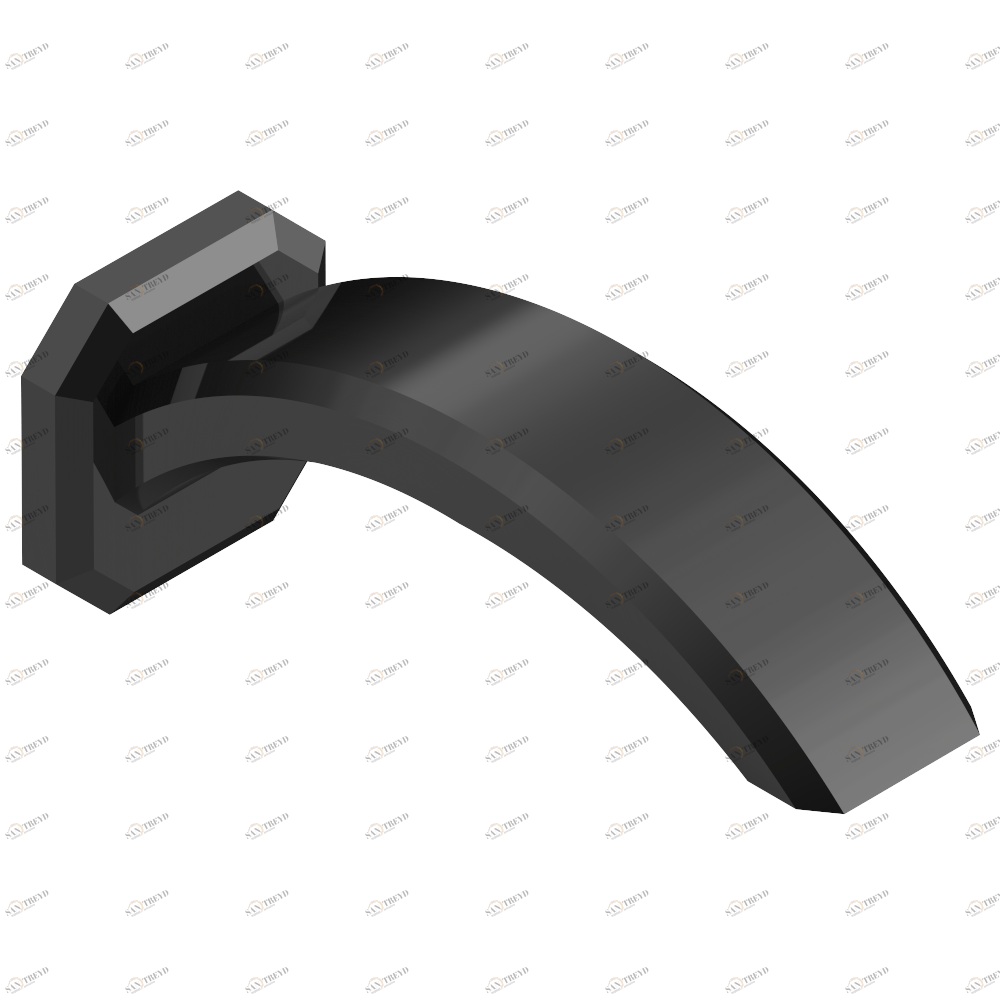 A2L-22G Излив для ванны встраиваемый в стену - ГОЛИАФ Thg-paris Metropolis с чёрным хрусталём Покрытие PVD бронза A2L 22G CAT.F