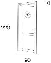 Caroti Распашная деревянная дверь Via montenapoleone 1251  - Вид №2