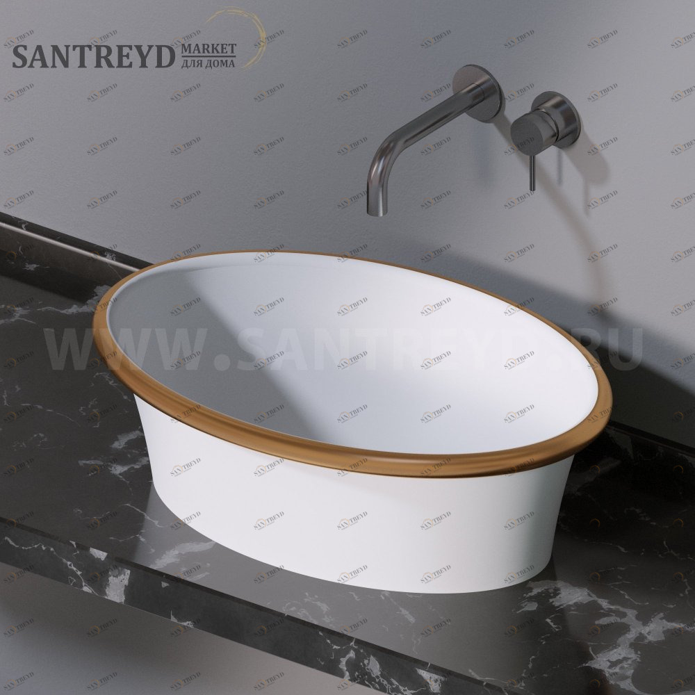 L491101G Накладная раковина на столешницу  овальная A. e T. Italia PRINCESS AeT ITALIA