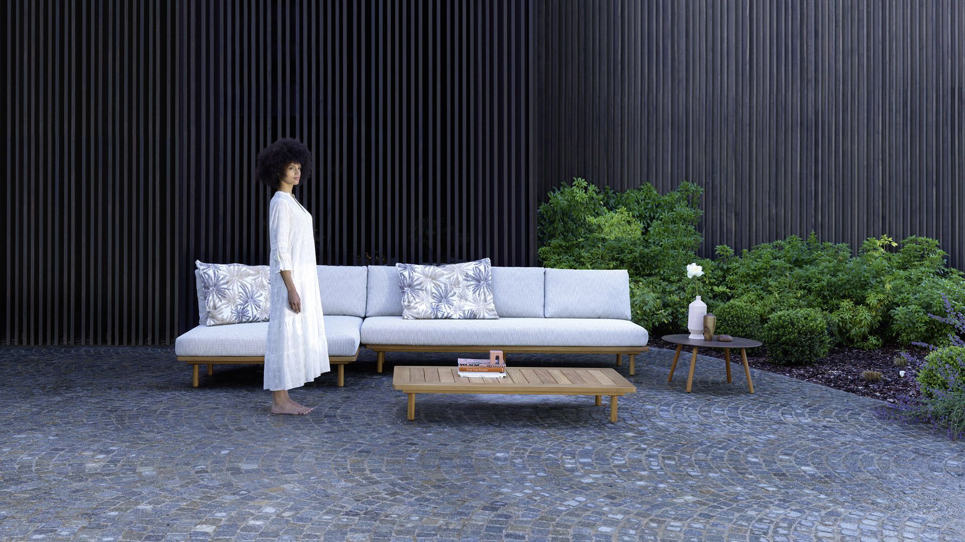 Угловой садовый диван из ткани Varaschin Эмма ARCH-00091774 - Вид №5