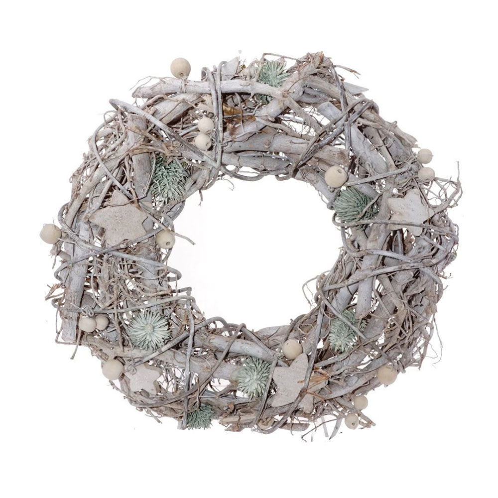 254462 Искусственное растение Новогоднее украшение "Венок" 12 см дерево Santreyd 