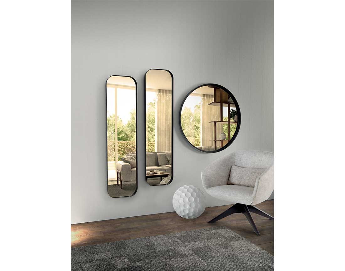 Прямоугольное металлическое зеркало с рамкой Pacini & Cappellini Ron ARCH-00100957 - Вид №1