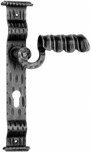 Galbusera Ручка из кованого железа на пластине Seefeld 1072