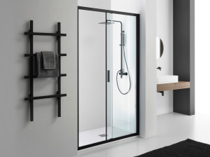 Алюминиевая и стеклянная нишевая душевая кабина