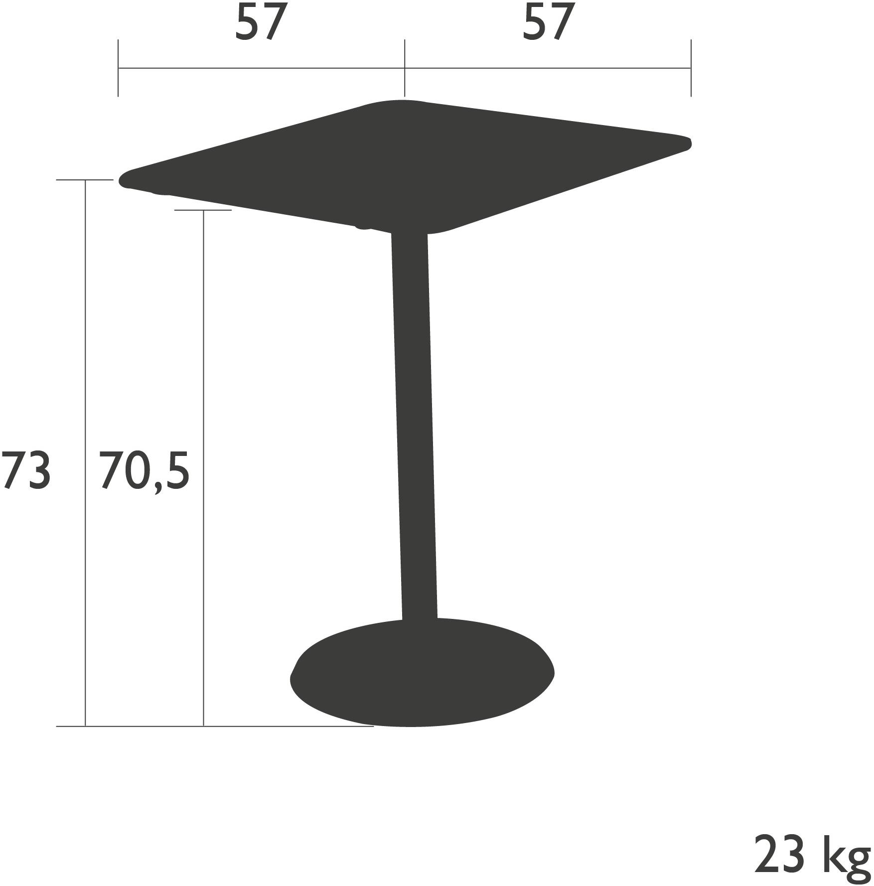 Fermob Садовый стол из стали квадратный Concorde premium 7545 - Вид №1