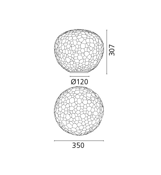 Artemide METEORITE 1700010A лампа настольная 104482 - Вид №6