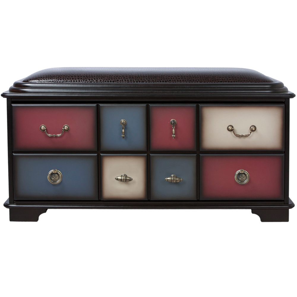 11532 Банкетка с ящиком Пандора 2 Орех Mix BOGACHO 4627139502876