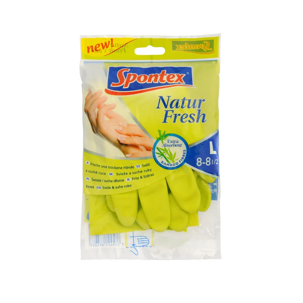 Перчатки Spontex Natur Fresh бамбук, разм. L 84177010 STLM-2000556 