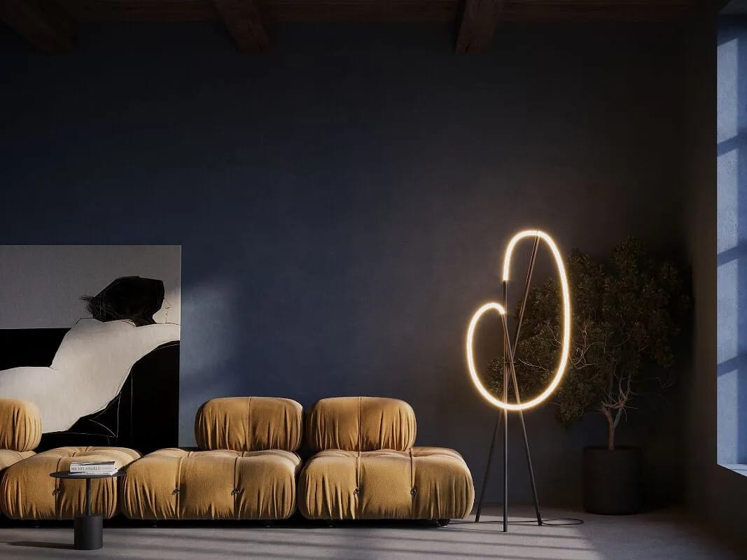 Алюминиевый светодиодный торшер Maytoni CROCHET ARCH-00113672 - Вид №3