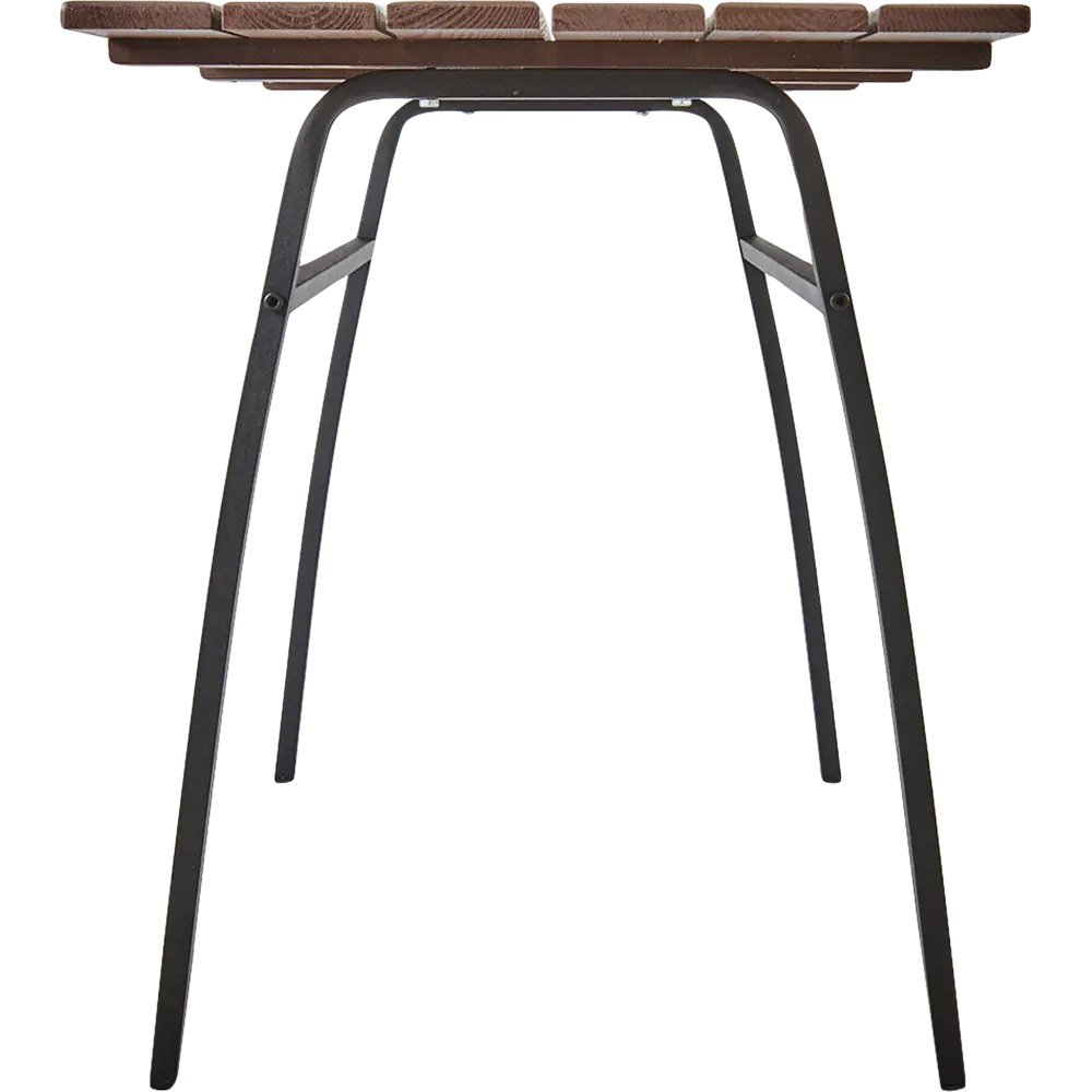 Стол садовый разборный Garden 146x75x60 см металл/дерево каштановый 82608836 STLM-2199281 Santreyd - Вид №2