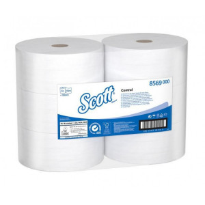 8569 Kimberly Clark Туалетная бумага рулонная Kimberly-Clark Scott Controll 8569 2-слойная 6 рулонов по 314 м