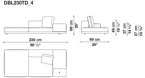 B&B Italia Кожаный диван Dock sun-id-1441060 - Вид №146