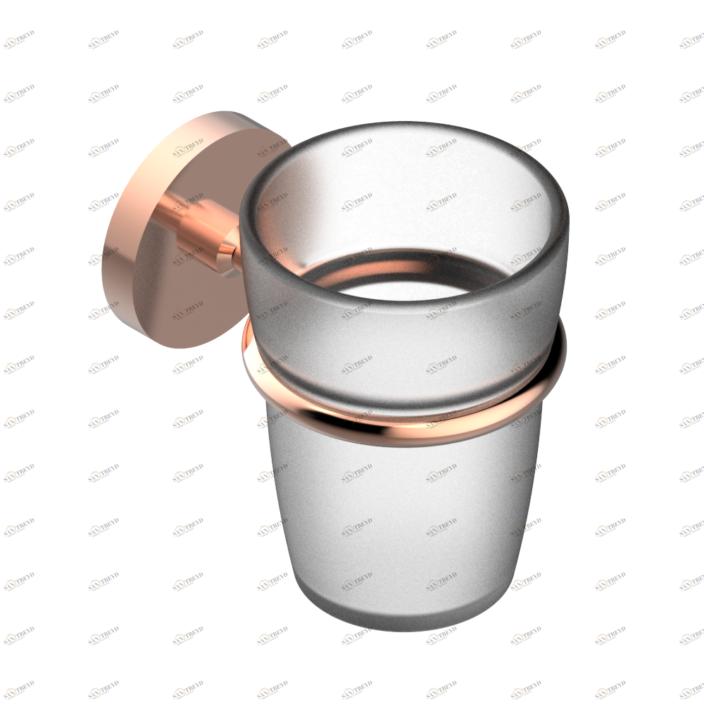 G7G-536 Стакан настенный для зубных щёток Thg-paris Bondi à manettes Blush PVD G7G-536 CAT.F