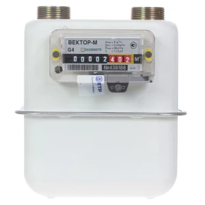Счётчик для газа Вектор 4 диафрагменный левый 82000383 STLM-2181073