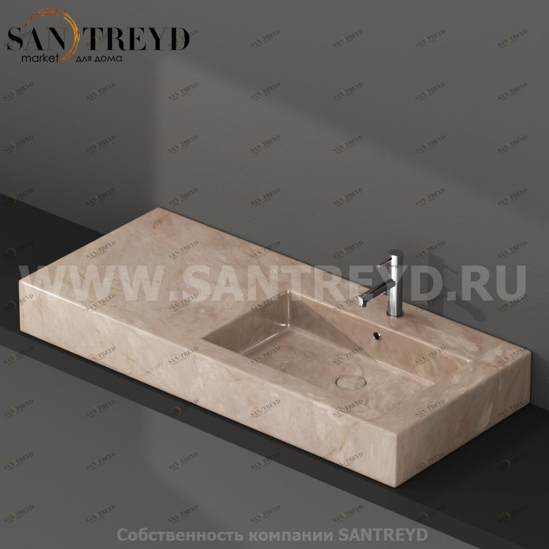 IN116DAAB Подвесная раковина настенная прямоугольная Ceramica Globo 