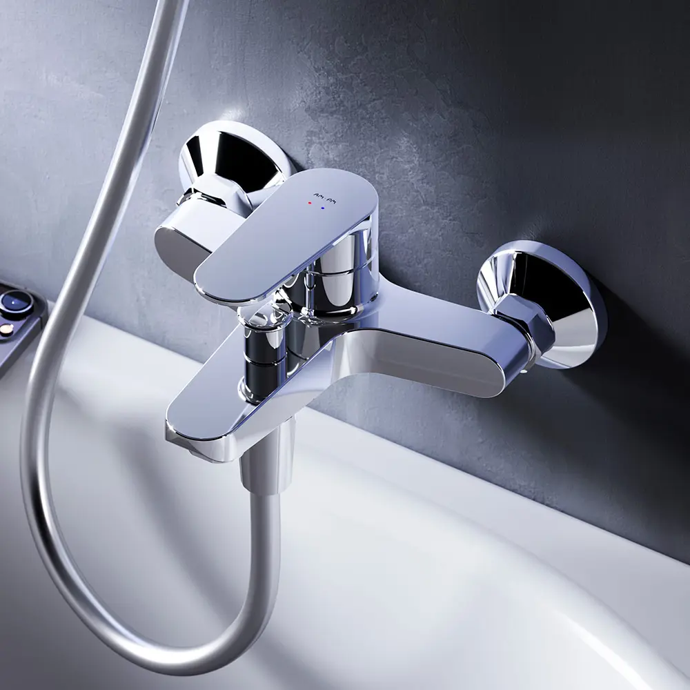 Смеситель для ванны AM.PM Force однорычажный на ванну цвет хром STLM-2188724 - Вид №7