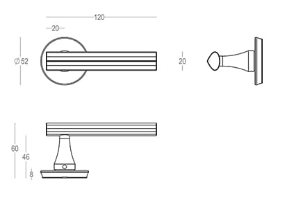 Латунная ручка Quincalux TOKYO ARCH-00143273 - Вид №5