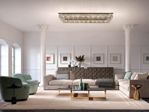 Окрашенный металлический потолочный светильник