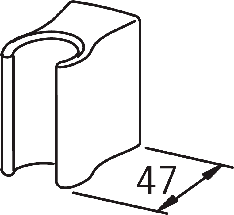 Oras 251060 Держатель ручного душа 251060 Natura Хром  - Вид №2