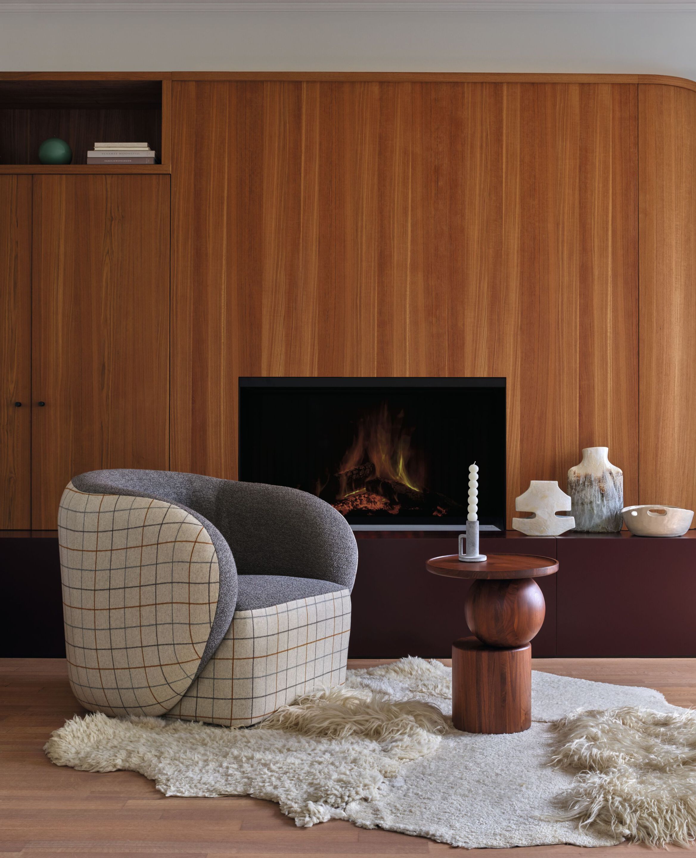 Шерстяная клетчатая ткань Casamance Vanoise ARCH-00001098 - Вид №1