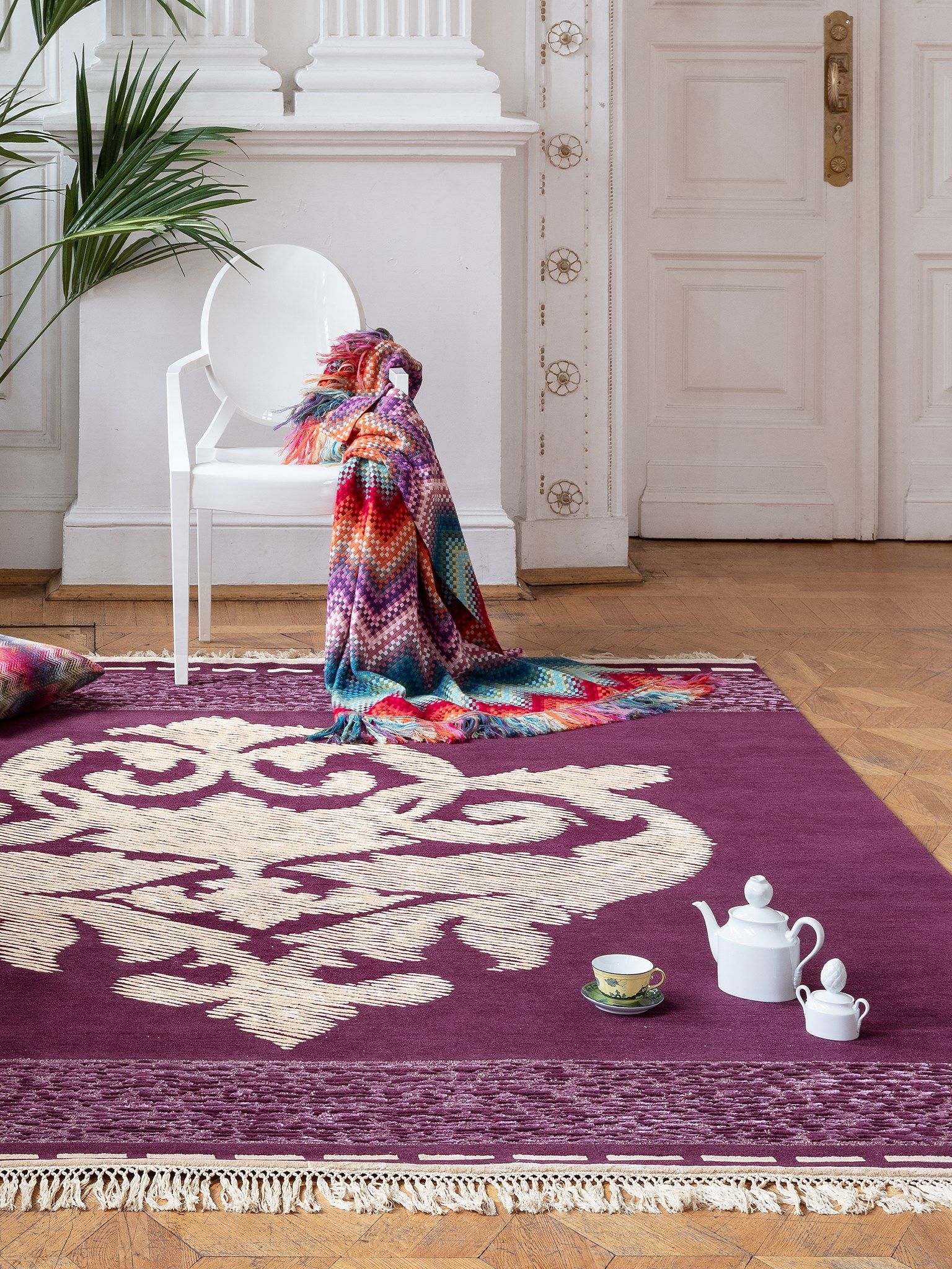 Ковер ручной работы из шерсти и шелка Tapis Rouge навсегда ARCH-00103332 - Вид №1