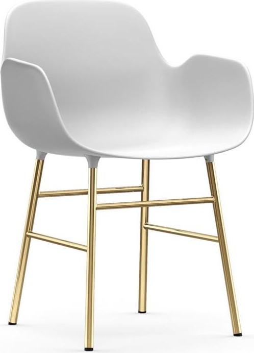 1400912 Form Кресло Латунь Белый Normann Copenhagen 