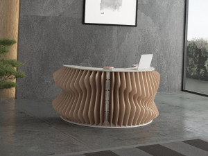 Стойка регистрации из фанеры