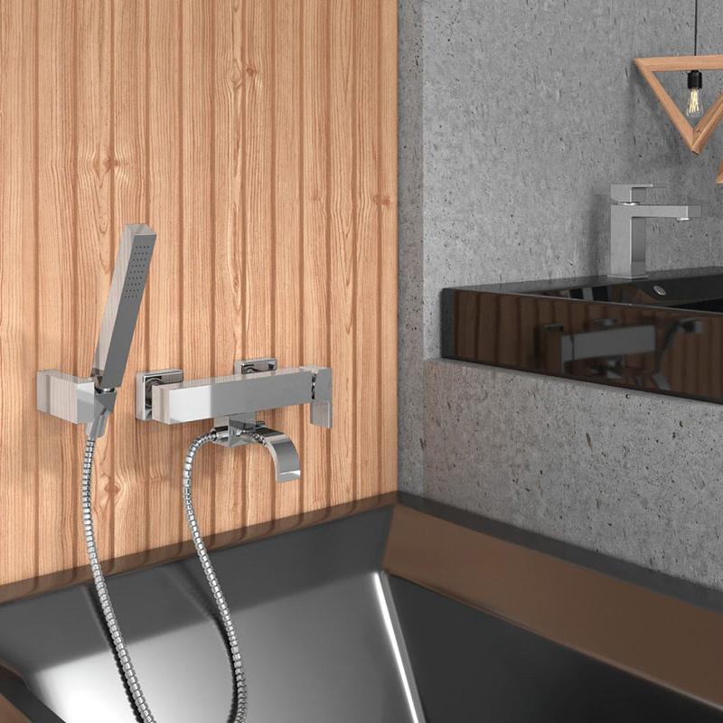 Paini Dax-R Small 84CR211RS смеситель для раковины с донным клапаном  - Вид №1