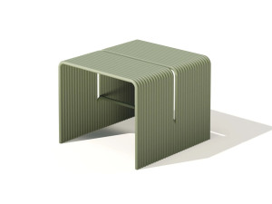 Алюминиевый квадратный садовый столик с порошковым покрытием