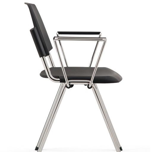 Diemmebi Штабелируемый пластиковый стул в современном стиле с подлокотниками Volée sun-id-1514659 - Вид №1