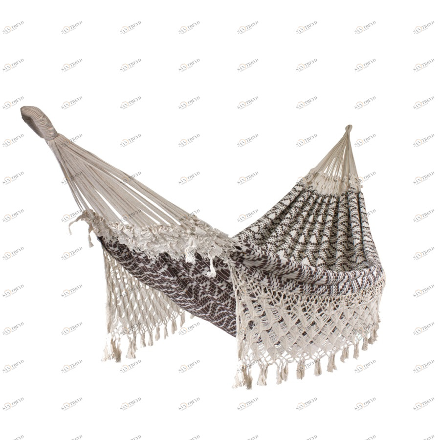 Гамак подвесной семейный с бахромой серый Land IMPEX  132261 Серый 