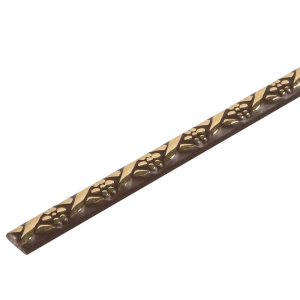 Профиль ПВХ 2000х10х4.2 мм цвет коричневый/золото