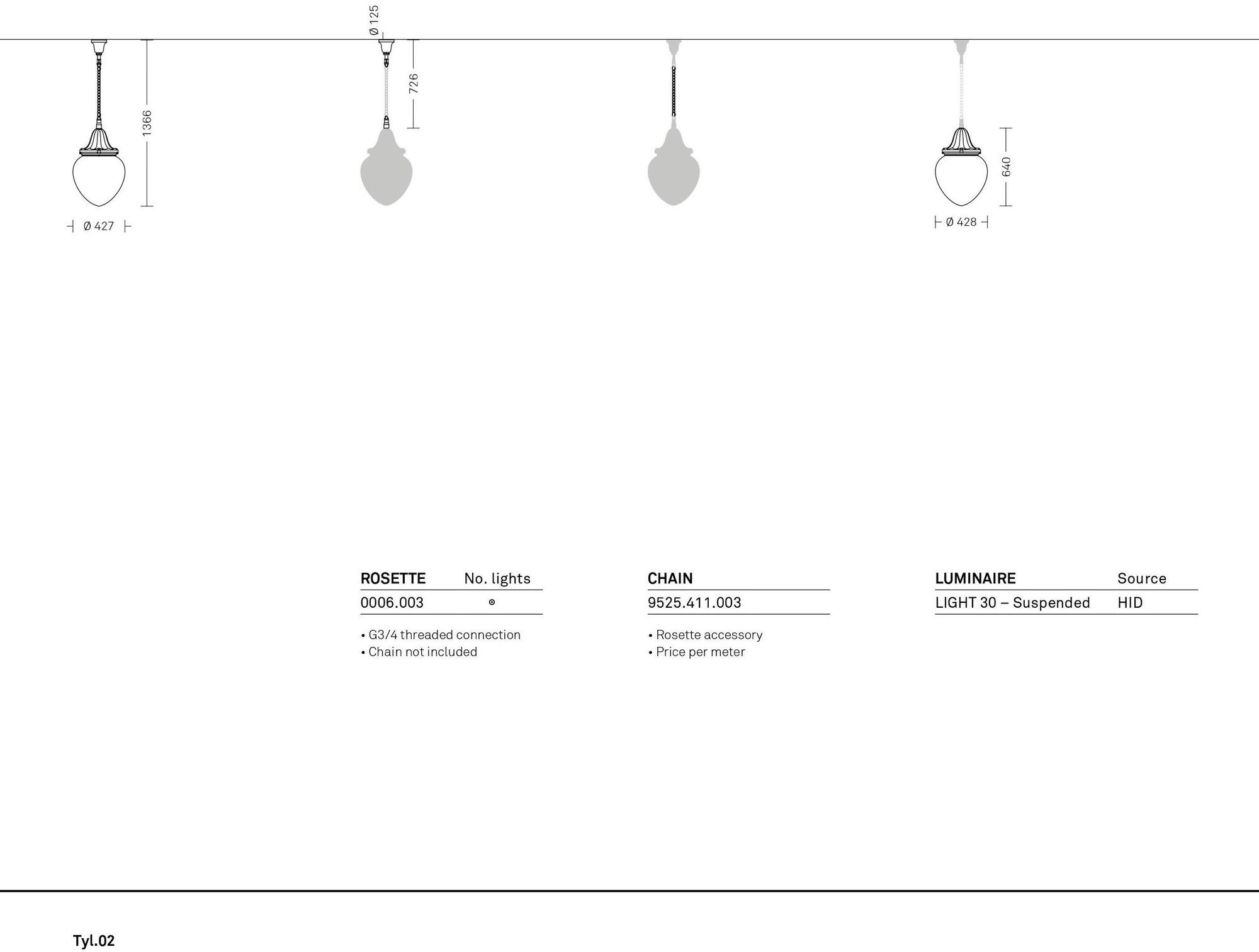 Neri Галогенная подвесная лампа для улицы Tyl sun-id-1395835 - Вид №11