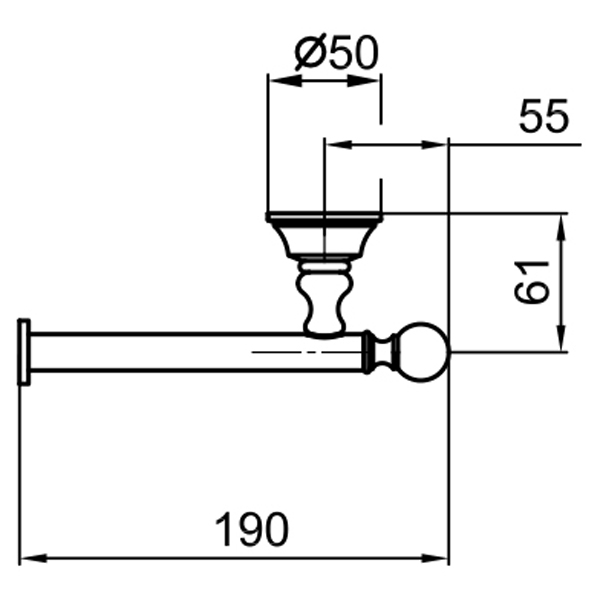 KA500801017 Держатель для бумаги Webert Karenina  - Вид №1