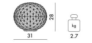 Светодиодная настольная лампа из инженерного пластика Kartell Planet ARCH-00125145 - Вид №5
