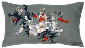 LELIEVRE Прямоугольная подушка из льна Jean paul gaultier - paysage